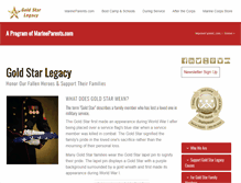 Tablet Screenshot of goldstarfamilies.com